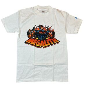 Vintage Megalith Single Stitch Medium T-Shirt Graphitti Stedman Deadstock Comic